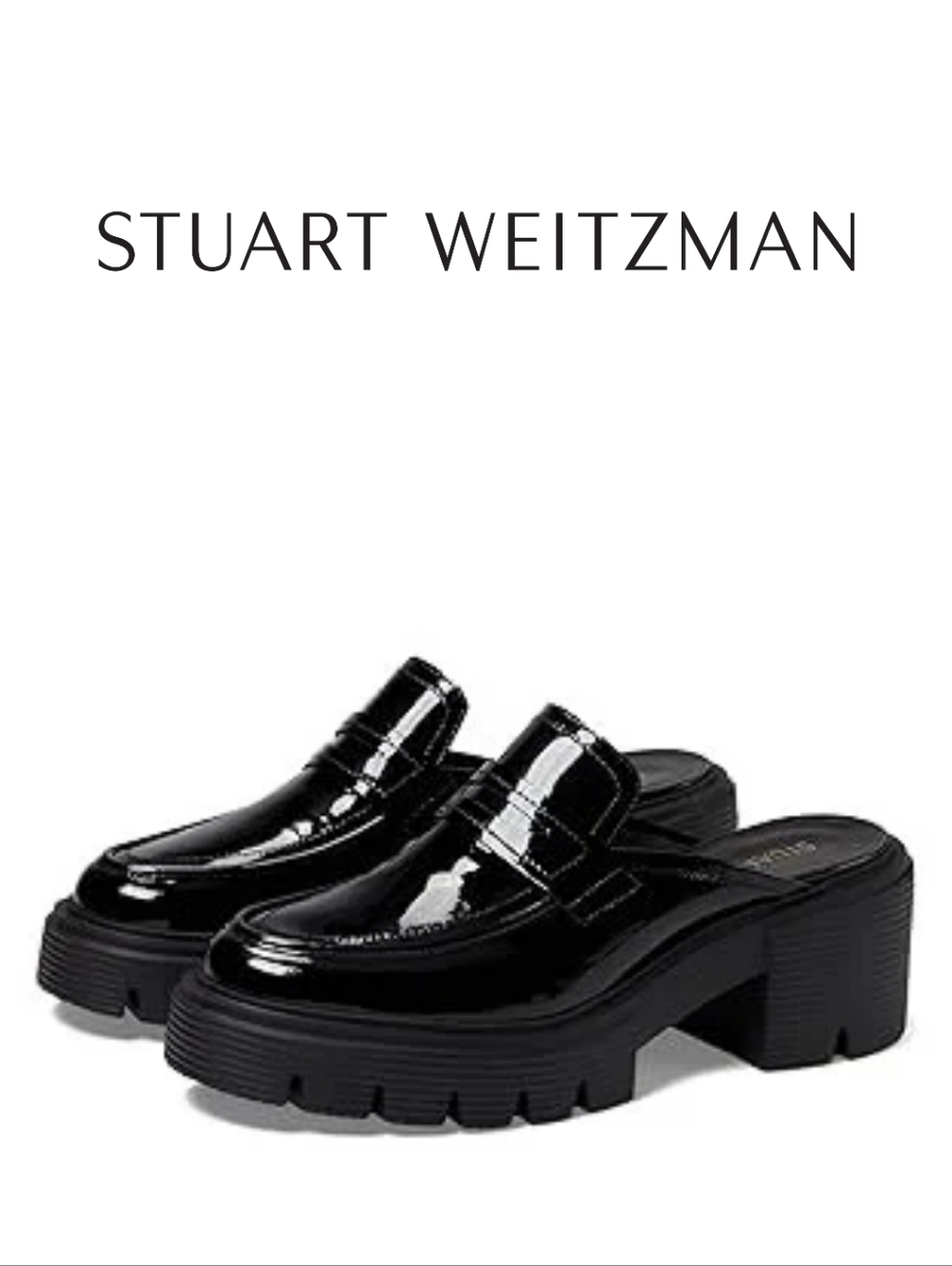 Stuart Weitzman Soho Mule Black 6.5 B